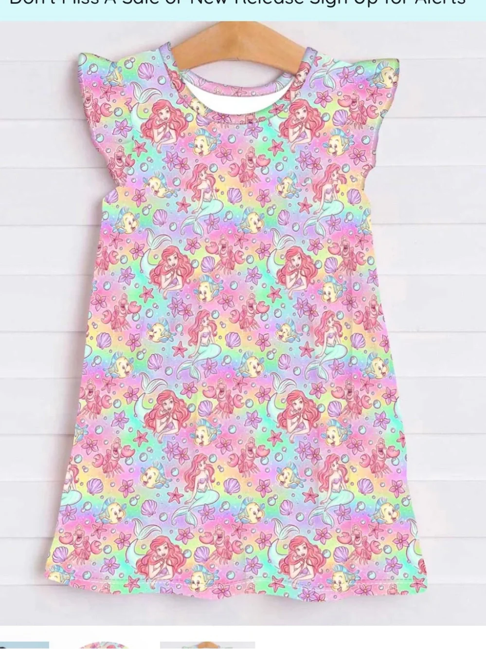 Charlie’s Project Ariel Sea Princess Splashes - Girls Bamboo Dream Dress
